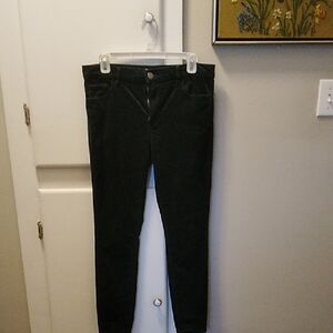 LOFT Dark Green Corduroy Pants